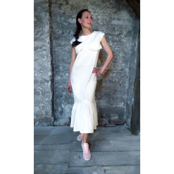 Amber ruha - rakott aljú hosszú ruha